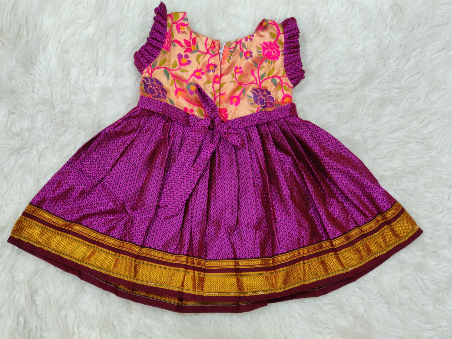 Little Giri ethnic wear, baby girls paithani dress