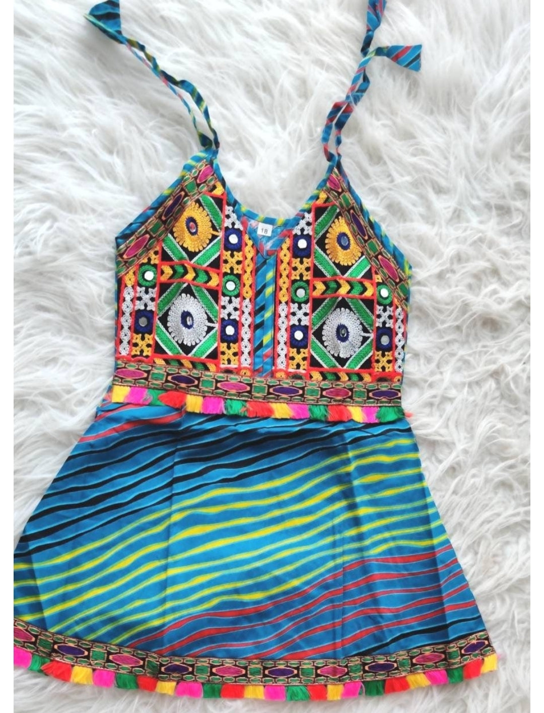 Baby girls' cotton dress, infant girl ethnic wear (18-24 months)