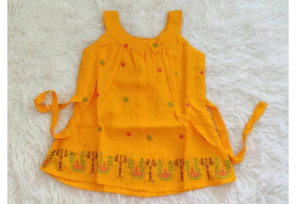 Baby girls' cotton dress, infant girl ethnic wear