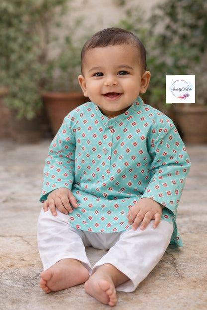 Boys  cotton kurta pajama set, infant kurta pajama